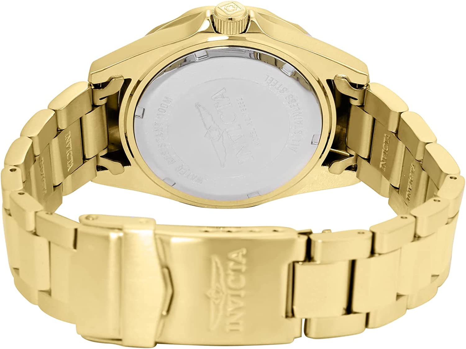 Invicta Women's Pro Diver Crystal Accented 18k Ion-Plated Stainless Steel Watch - Image 3